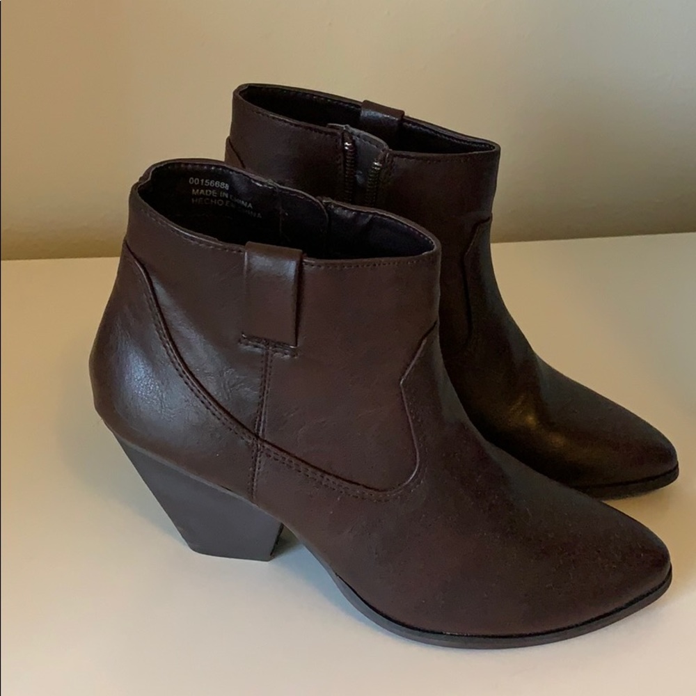 Brown booties